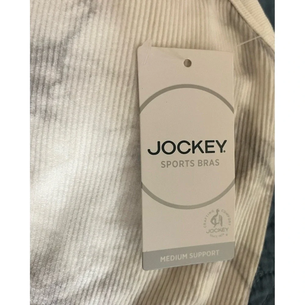 Jockey Sports Bra‎ White Tie Dye Size Large - Picture 6 of 8
